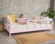 Детская деревянная кровать Монтессори BUSY WOOD на ножках Модель 10, Размер 160х80 см, Розовый - изображение 5