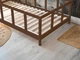 Детская деревянная кровать Монтессори BUSY WOOD на ножках Модель 10, Размер 160х80 см, Темный - изображение 10