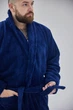 Халат махровий чоловічий 4XL темно-синій (1022-тс) - зображення 5
