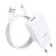 Мережевий зарядний пристрій Remax RP-U95 Kiddy Series + кабель Lightning 1USB 12W 2.4A White - зображення 1