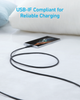 Кабель 322 USB-A to USB-C - 1.8m Nylon Black Anker (teh0022034) - изображение 3