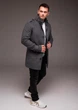 Пальто кашемировое R.A. Shoulder Straps Gray M серое 1679-M - изображение 3