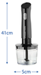 Занурювальний блендер Russell Hobbs 27141-56 Matte Charcoal 3 in 1 Hand Blender (7030808) - изображение 10