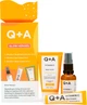 Подарунковий набір для сяяння шкіри Q+A Glow Heroes Gift Set Сироватка для обличчя Q+A Vitamin C 30 мл + Крем для зони навколо очей 15 мл + Крем для тіла 50 мл (5060486268375) - зображення 1