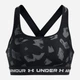 Спортивный топ для фитнеса женский Under Armour Crossback Mid Print 1361042-009 L Черный (196886966056) - изображение 3