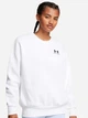 Свитшот на флисе женский Under Armour Essential Fleece Os Crew 1379475-100 M Белый (197777492760) - изображение 1