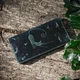 Женский кошелек из натуральной кожи ручной работы KAFA "Кошки" зеленый (m2602) - изображение 1