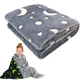 Теплий плед, що світиться Magic Blanket Ковдра для дітей та підлітків (100x150см) Сірий - зображення 1