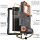 Водонепроникний чохол Tech-Protect IPX8 Universal Diving Waterproof Case Black Orange (5906302310234) - зображення 3