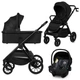 Универсальная коляска 3 в 1 Lionelo LAYLA 3IN1 BLACK ONYX - изображение 1