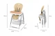Стульчик для кормления Lionelo LINN PLUS BEIGE - изображение 3