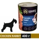 Влажный корм Savory для щенков с кроликом и курицей 400 г (4820232630587) - изображение 1