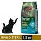 Сухой корм Monge Cat Bwild Grain Free Sterilised для стерилизованных кошек с тунцем 1.5 кг (8009470012089) - изображение 1