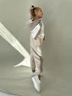 Дитячий спортивний костюм oversize (світшот + штани) для дівчинки NaDity Colourblock 140-146 - зображення 3