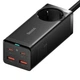 Сетевое зарядное устройство Baseus 100W EU GaN3 Pro Desktop Powerstrip AC+ 2x Type-C + 2x USB Type-A + кабель Type-C to Type-C 100W 20V/5A 1m Black (PSZM000401) Fast Qiuck Charger QC4.0+PD CCGAN100-1ACE - изображение 1