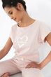 Легкая женская хлопковая пижама Sensis Only love-К S - изображение 5