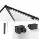 Душова кабіна DUSEL DSL191B+195B Black Matt 1200*800 двері розсувні, профіль чорний, скло прозоре - зображення 7