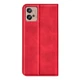 Чехол Taba Retro-Skin для Motorola Moto G32 книжка с визитницей кожа PU красный - изображение 4
