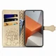 Чохол Embossed Cat and Dog для Xiaomi Redmi Note 13 Pro Plus 5G книжка шкіра PU з візитницею золотистий - зображення 2