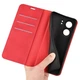 Чехол Taba Retro-Skin для Xiaomi Poco C65 книжка кожа PU с визитницей красный - изображение 6
