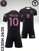 Форма футбольная детская Messi (Месси) 10 Интер Майами (Inter Miami) 2025, 20-115-125, черная - изображение 14