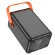 УМБ Павербанк Внешний аккумулятор Hoco J110A 60000mAh| 65W/5A,с быстрой зарядкой, фонариком|Black/Orange - изображение 5