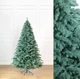 Штучна новорічна ялинка лита Ковалівська 2.50 м з пластику пишна ялинка з металевою підставкою довговічна м'яка ялинка преміум для дому Блакитний - зображення 1