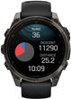 Inteligentny zegarek Garmin Fenix 8 47mm GPS AMOLED Sapphire Carbon Grey Band Black (010-02904-21) - obraz 5