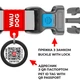 Шлея для собак WAUDOG Re-cotton з QR-паспортом S салатова (m516708) - зображення 3