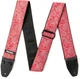 Ремень гитарный Dunlop D67-11 2" Jacquard Paisley Red (R127253) - изображение 2
