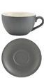 Чашка 175 мл, сіра матова з блюдцем, Color Tea, GenWare 322118MG - зображення 1