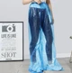 Водонепроницаемые полиэтиленовые штаны с герметичным низом RainPants, 2 штуки, размер универсальный, голубые - изображение 3