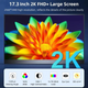 Портативний ультратонкий 2K монітор Sibolan 17.3" 2560*1440 IPS QHD - изображение 2