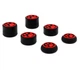 Силиконовые накладки на стики Paws 6в1 Black/Red для геймпадов геймпадов Sony DualSense PS5 / DualShock PS4 / Xbox Series|One / Pro Controller [455862789] - изображение 1