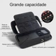 Збільшений захисний кейс Mini Travel для ігрової консолі Nintendo Switch / Nintendo Switch OLED (Full Black) [455862809] - зображення 4