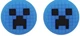 Силиконовые накладки на стики Minecraft Creeper (Blue) для Nintendo Switch / Switch OLED / Switch LITE (2шт.) [455862764] - изображение 1