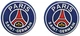 Силіконові накладки на стіки Paris Saint-Germain для геймпадів Sony DualShock PS4 / DualSense PS5 / Xbox Series|One / Pro Controller (2шт.) [455862869] - зображення 1