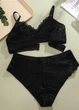 Жіночий мереживний еластичний комплект білизни Perfect Touch (1492-44-02) Чорний One size FINETOO (44-48) - зображення 2