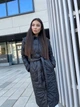 Жіноче пальто з капюшоном стьобане Milana M (44-46) Чорний - зображення 5