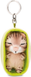 Brelok Nici Green Sleeping Pets pluszowy kot Bengalski 8 cm Brązowy + koszyk Zielony (4012390499872) - obraz 2