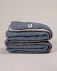 Одеяло MERINO всесезонное 220x200 синие в полоску - изображение 1
