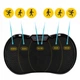 Віброплатформа для тренувань 4FIZJO Pro+ з пультом та еспандерами Black (P-5907739319524) - зображення 8