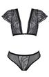 Кружевной комплект Passion LEAFA BIKINI ECO Черный L/XL - изображение 6