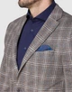Пиджак Pierre Cardin из коллекции Future Flex в коричневую клетку - размер 25/50 (M)(39139/7950/42405) - изображение 4