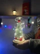 Нічник Новорічна ялинка в колбі з кульками з LED підсвічуванням - зображення 3