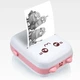 Портативный Розовий мини принтер Mini Printer термопринтер карманный детский - изображение 3