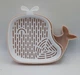 Лоток гидропоника Green Island WHALE 16*14 см тёмно-лососевый для проращивания травы домашним животным - изображение 1