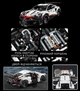 Конструктор машинка технік Porsche 911 RSR Racing Vesion Technology на 1630 деталей в масштабі 1:10 Порше авто гоночна версія - зображення 5