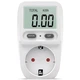 Розетка со счетчиком электроэнергии U&P JFQ02S Power Meter White (RET-JFQ02S-WT) - изображение 2