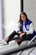 Жіноча бейсбольна куртка Н&М (57724) XS Синя - изображение 5
